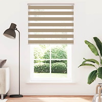vidaXL Rullgardin zebra 135x230 cm tyg bredd 130,9 cm polyester