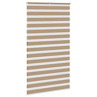 vidaXL Rullgardin zebra 135x230 cm tyg bredd 130,9 cm polyester