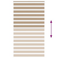 vidaXL Rullgardin zebra 135x230 cm tyg bredd 130,9 cm polyester