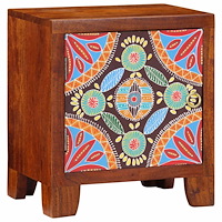 vidaXL Sängbord 40x30x45 cm massivt trä akacia