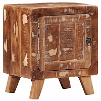 vidaXL Sängbord 2 st 40x32x46 cm massivt trä återvunnet