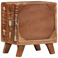 vidaXL Sängbord 2 st 40x32x46 cm massivt trä återvunnet