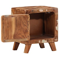 vidaXL Sängbord 2 st 40x32x46 cm massivt trä återvunnet