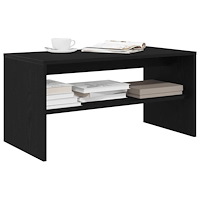 vidaXL TV-bänk svart ek 80x40x40 cm konstruerat trä