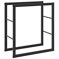 vidaXL Vedställ svart 55x30x61 cm stål