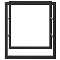 vidaXL Vedställ svart 55x30x61 cm stål