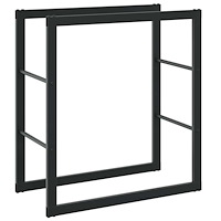 vidaXL Vedställ svart 55x30x61 cm stål