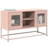 vidaXL TV-skåp rosa 100,5x39x60,5 cm stål