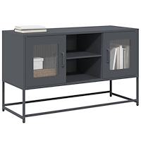 vidaXL TV-skåp antracit 100,5x39x60,5 cm stål
