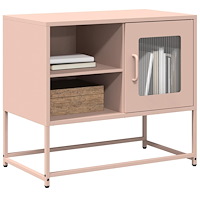 vidaXL TV-skåp rosa 68x39x60,5 cm stål