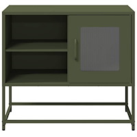 vidaXL TV-skåp olivgrön 68x39x60,5 cm stål