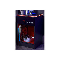 X-Rocker X Rocker Carbon-Tek - bedside table - rektangulär - grå/röd