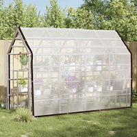 vidaXL Växtskydd med öljetter 3x6 m polyeten