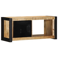 vidaXL Tv-bänk 80x30x35 cm massivt grovt mangoträ