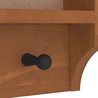 vidaXL Vägghängd klädhängare SANDNES 87x12x35 cm massiv trä furu