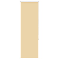 vidaXL Rullgardin mörkläggningsbeige 40x130 cm tyg bredd 35,7 cm
