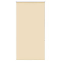 vidaXL Rullgardin mörkläggningsbar beige 65x130 cm tyg bredd 60,7 cm