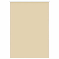 vidaXL Rullgardin mörkläggningsbeige 100x130 cm tyg bredd 95,7 cm