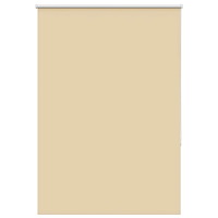 vidaXL Rullgardin mörkläggningsbar beige 115x130 cm tyg bredd 110,7 cm