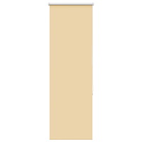 vidaXL Rullgardin mörkläggningsbeige 45x150 cm tyg bredd 40,7 cm