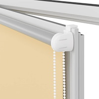 vidaXL Rullgardin mörkläggningsbeige 60x150 cm tyg bredd 55,7 cm