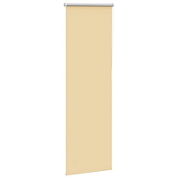 vidaXL Rullgardin mörkläggningsbeige 60x150 cm tyg bredd 55,7 cm