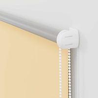 vidaXL Rullgardin mörkläggningsbeige 90x150 cm tyg bredd 85,7 cm