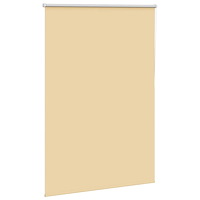 vidaXL Rullgardin mörkläggningsbeige 90x150 cm tyg bredd 85,7 cm