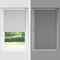 vidaXL Rullgardin mörkläggningsbeige 90x150 cm tyg bredd 85,7 cm