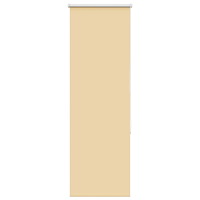 vidaXL Rullgardin mörkläggningsbar beige 50x175 cm tyg bredd 45,7 cm