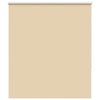 vidaXL Rullgardin mörkläggningsbar beige 130x175 cm tyg bredd 126,6 cm
