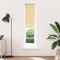 vidaXL Rullgardin mörkläggningsbeige 55x210 cm tyg bredd 50,7 cm