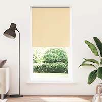 vidaXL Rullgardin mörkläggningsbeige 100x210 cm tyg bredd 95,7 cm