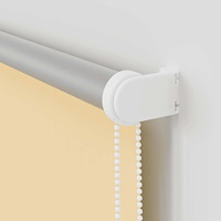 vidaXL Rullgardin mörkläggningsbeige 150x230 cm tyg bredd 146,6 cm