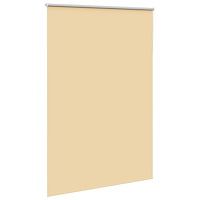 vidaXL Rullgardin mörkläggningsbeige 150x230 cm tyg bredd 146,6 cm