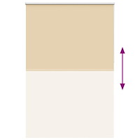 vidaXL Rullgardin mörkläggningsbeige 150x230 cm tyg bredd 146,6 cm
