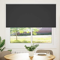 vidaXL Rullgardin mörkläggning svart 160x150 cm tyg bredd 156,6 cm