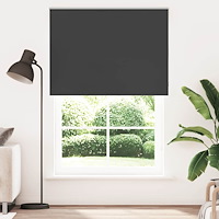 vidaXL Rullgardin mörkläggning svart 150x210 cm tyg bredd 146,6 cm
