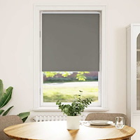 vidaXL Rullgardin mörkläggning grå 75x150 cm tyg bredd 70,7 cm