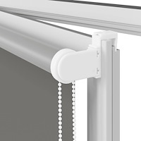 vidaXL Rullgardin mörkläggning grå 165x175 cm tyg bredd 161,6 cm