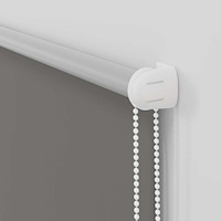 vidaXL Rullgardin mörkläggning grå 110x210 cm tyg bredd 105,7 cm