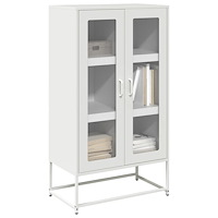 vidaXL Högbord vit 68x39x123 cm stål