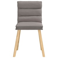 vidaXL Matstolar 4 st taupe tyg