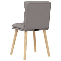 vidaXL Matstolar 4 st taupe tyg