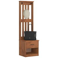 vidaXL Hallgran "SANDNES" 45x40x159,5 cm massiv trä furu