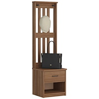 vidaXL Hallgran "SANDNES" 45x40x159,5 cm massiv trä furu