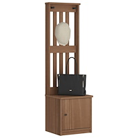 vidaXL Hallgran "SANDNES" 45x40x159,5 cm massiv trä furu