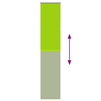 vidaXL Rullgardin mörkläggning blad grön 55x210 cm tyg bredd 50,7 cm