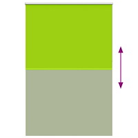 vidaXL Rullgardin mörkläggning blad grön 160x210 cm tyg bredd 156,6 cm