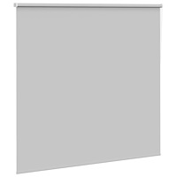 vidaXL Rullgardin mörkläggning ljusgrå 155x130 cm tyg bredd 151,6 cm